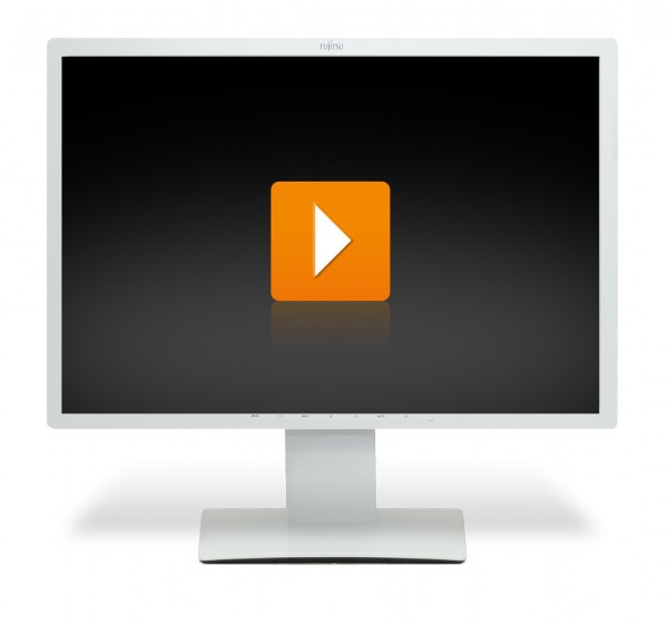 Fujitsu Display B24W-7 - 24 Zoll Full HD+ TFT Flachbildschirm Monitor - B-Ware - marmorgrau